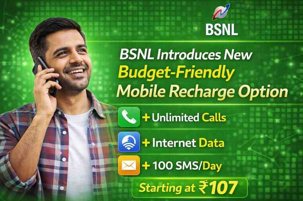 BSNL Introduces New Budget-Friendly Mobile Recharge Option