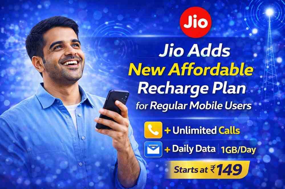 Jio Adds New Affordable Recharge Plan for Regular Mobile Users