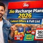 Jio Recharge Plans 2026 – Latest Offers & Full List